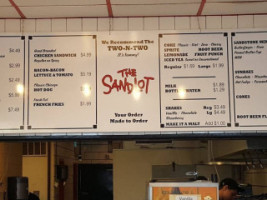 The Sandlot menu