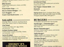 Smoke-e's Grill menu