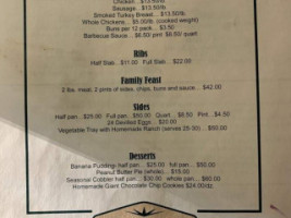 Adam's Rib Barbecue menu