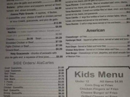 Flores Mexican menu