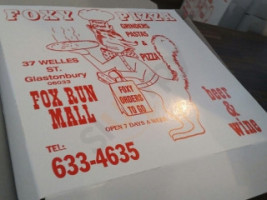 Foxy Pizza menu