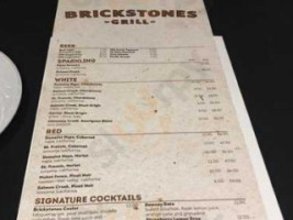 Brickstones Grill menu