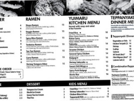 Yuimaru Kitchen menu