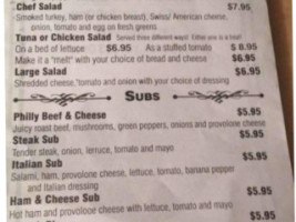 Fork Finger Cafe menu