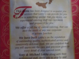 Lotitos Deli menu