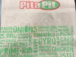 Pita Pit menu