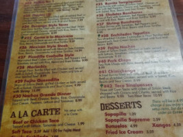 Rios menu