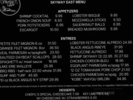 Skyway East menu