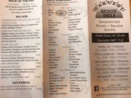 Harvest Moon Deli menu