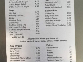 5 Points Drive Inn menu