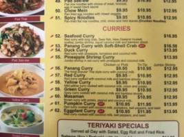 Simi Thai Cuisine menu