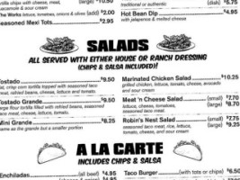 The Burrito House menu