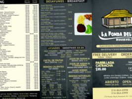 La Fonda Deli Roosevelt menu