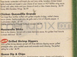 Applebee's Neighborhood Grill menu