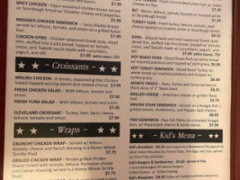 Four Star Diner menu