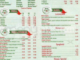 Gino's Pizza Inn menu