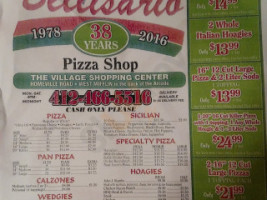 Bellisario Pizza Shop menu