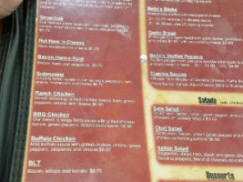 Bello's Pizza menu