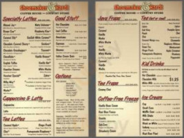 Shoemaker And Hardt menu