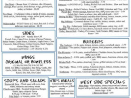 Cockeye Bbq menu