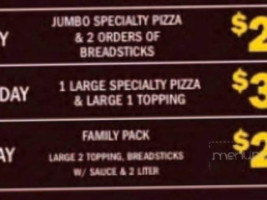 Klosterman Pizza Co menu