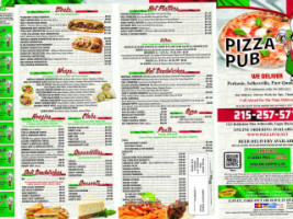 Pizza Pub menu