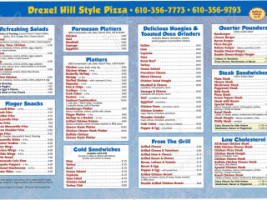 Drexel Hill Style Pizza menu