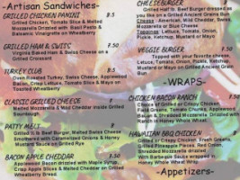 Honey Bee Cafe menu