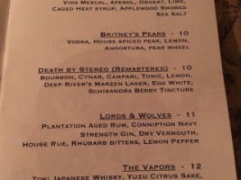 Revival 1869 menu