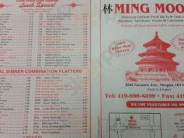 Ming Moon menu