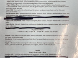 Bluebird Pizza Roseburg menu