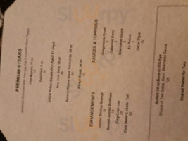 Canyons Steak House At Soboba menu