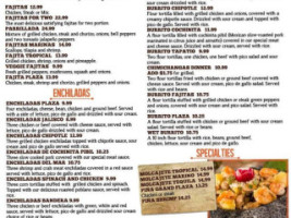 Grand Plaza Mexican Grill menu