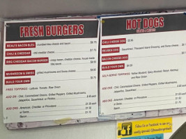 Beau's Burger Shack menu