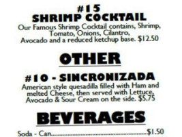 The Crazy Torta Seafood menu