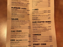 La Taqueria menu