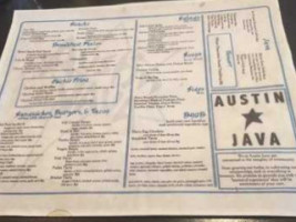 Austin Java menu