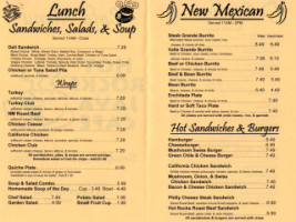 Hot Rocks Java Cafe menu