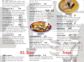 Casa Santa Ana menu