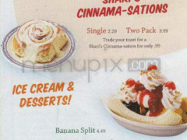 Shari's Cafe And Pies menu