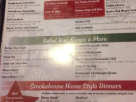 Smokehouse menu