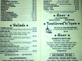 Deliso Pizza menu