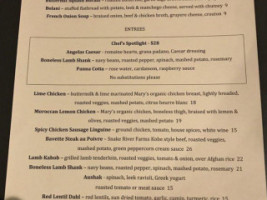 Angelas Kitchen menu