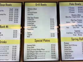 Rolls And Grill menu