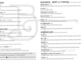 Bridgetown Taphouse menu