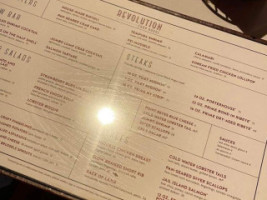 Revolution Chop House menu