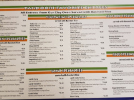 Tandoori Grill menu