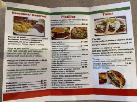 Ortiz Bakery menu