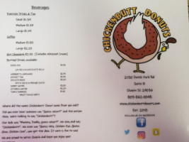 Chickenbutt Donuts menu