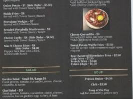 Tower Ridge Inn &grill menu